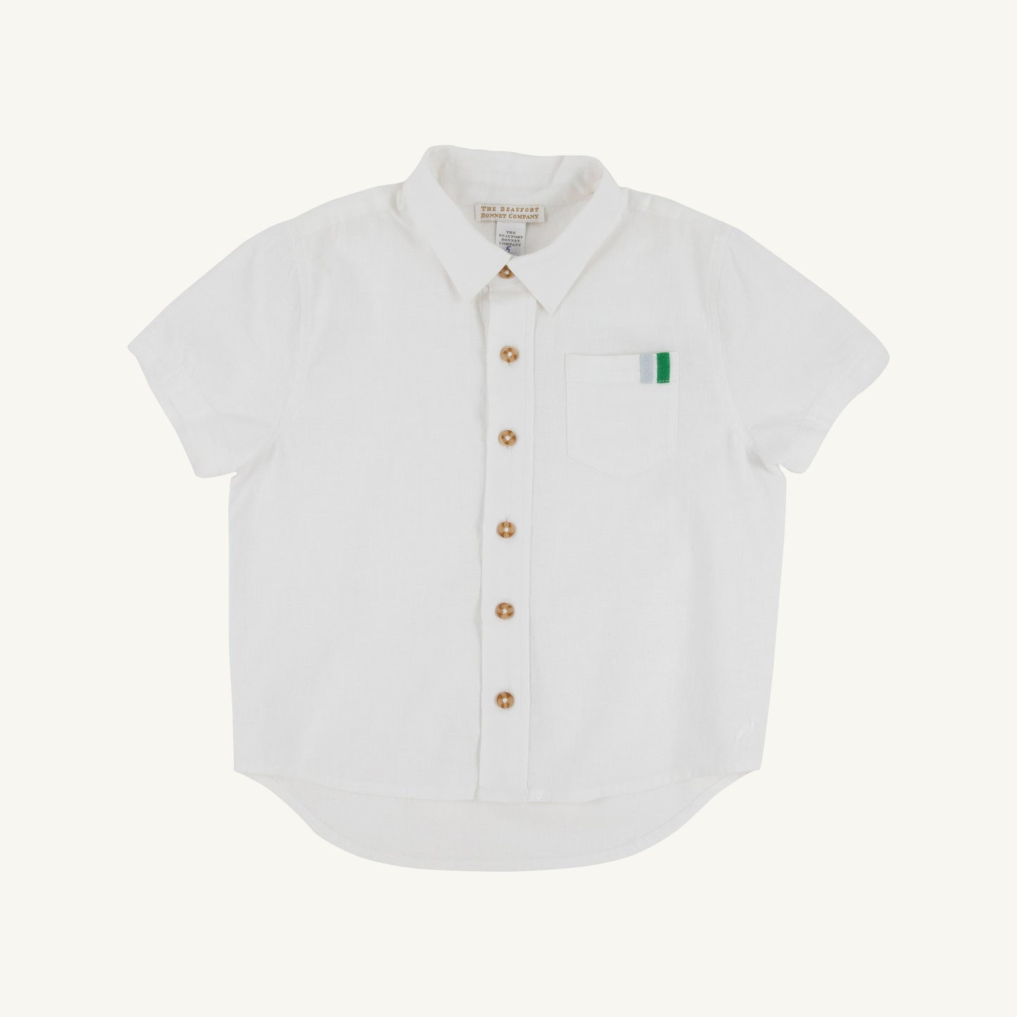 Beaufort Bonnet Short Sleeve Dean's List Dress Shirt (Linen) - Worth Avenue