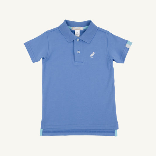 Beaufort Bonnet Prim & Proper Polo & Onesie - Barbados Blue