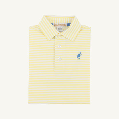 Beaufort Bonnet Prim & Proper Polo & Onesie - Lake Worth Yellow Stripe
