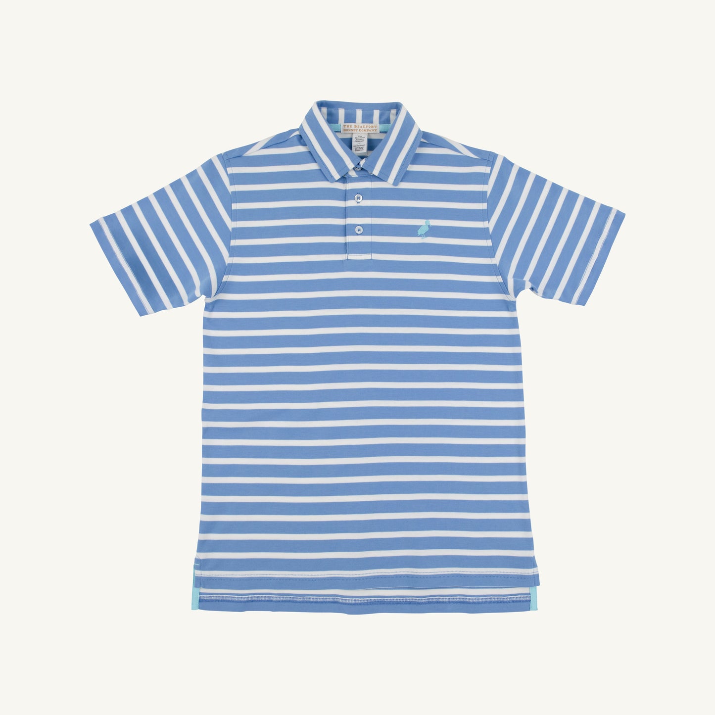 Beaufort Bonnet Prim & Proper Polo & Onesie - Barbados Blue Stripe