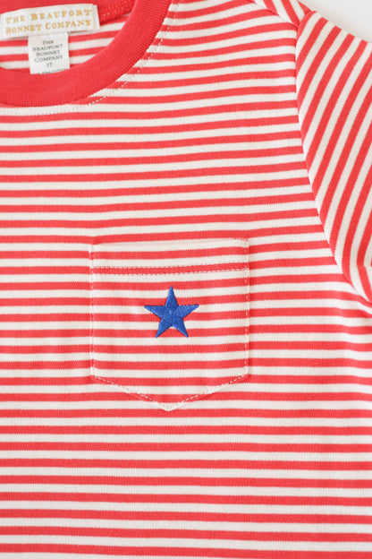 Beaufort Bonnet Carter Crewneck - Richmond Red Stripe