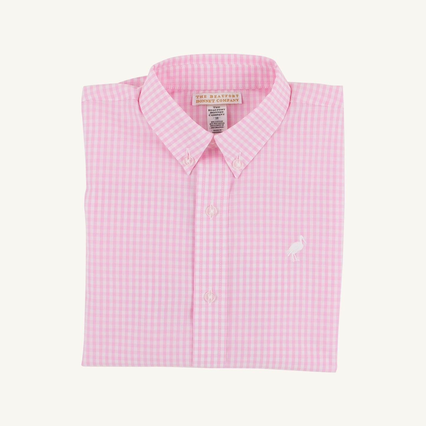 Beaufort Bonnet Dean's List Dress Shirt - Pink Greenbrier Gingham
