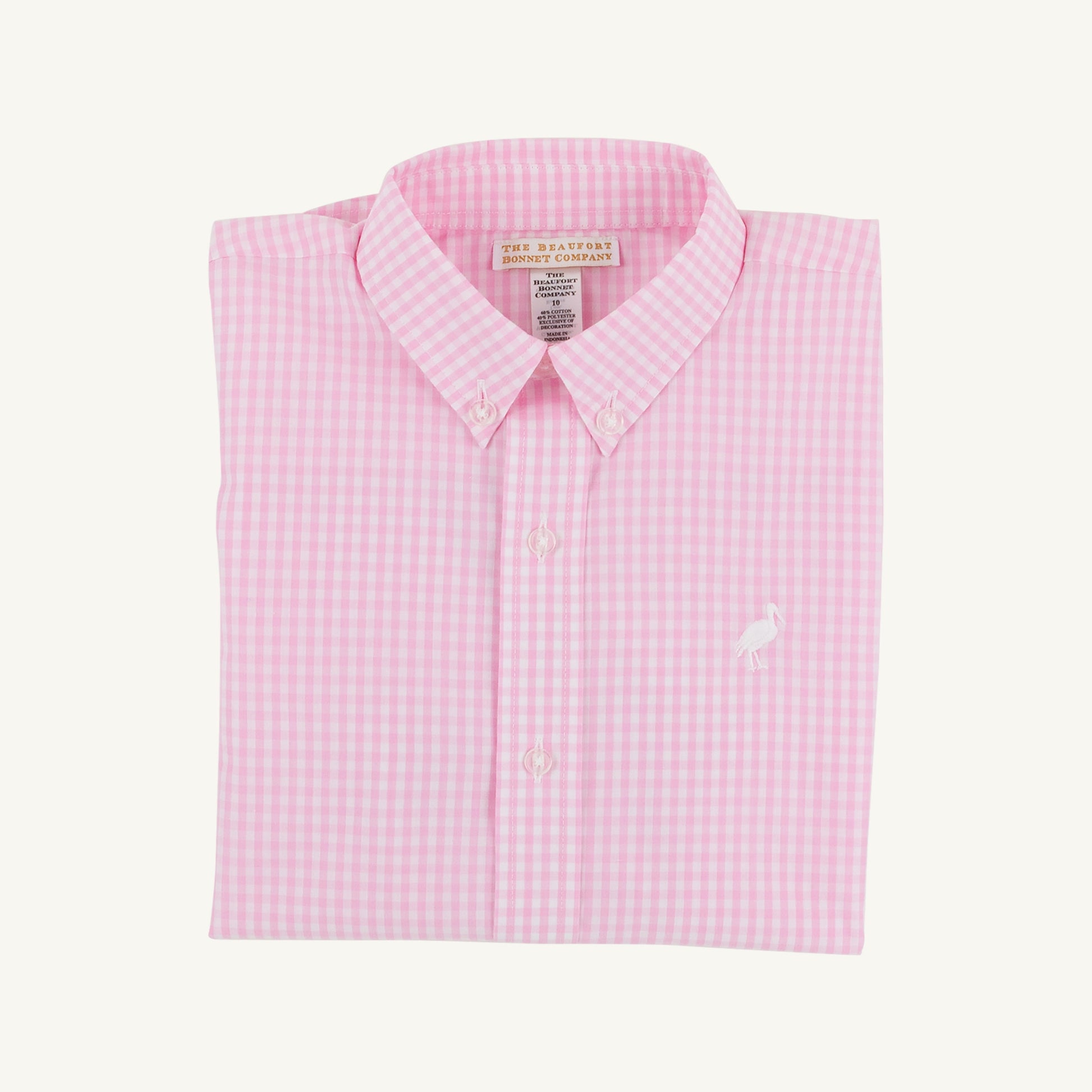 Beaufort Bonnet Dean's List Dress Shirt - Pink Greenbrier Gingham