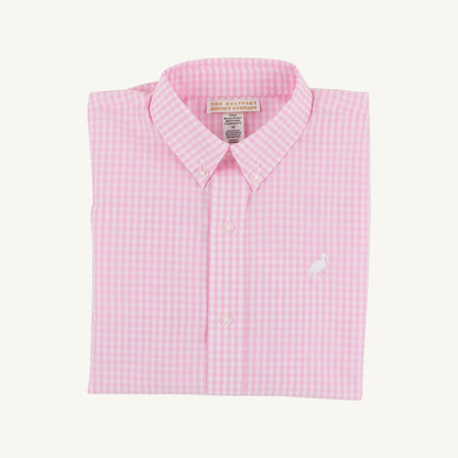 Beaufort Bonnet Dean's List Dress Shirt - Pink Greenbrier Gingham