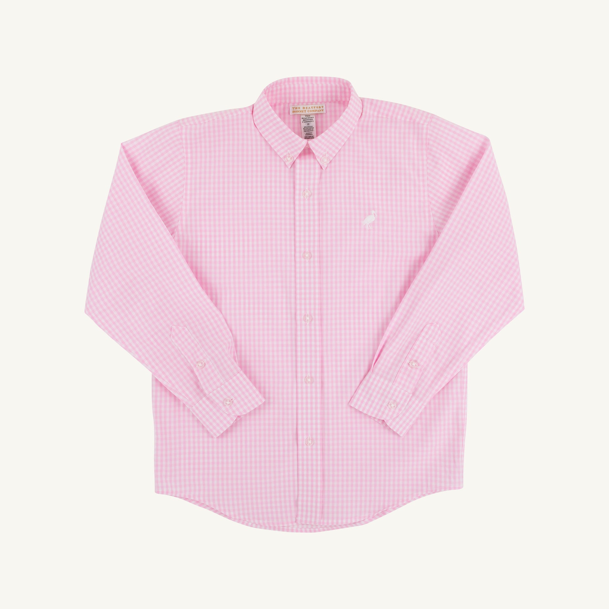 Beaufort Bonnet Dean's List Dress Shirt - Pink Greenbrier Gingham