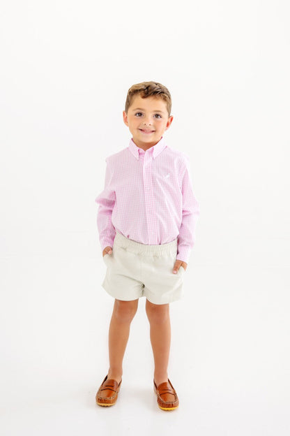 Beaufort Bonnet Dean's List Dress Shirt - Pink Greenbrier Gingham
