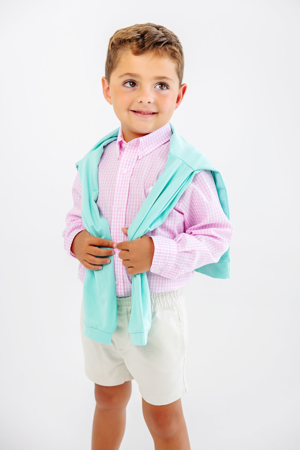 Beaufort Bonnet Dean's List Dress Shirt - Pink Greenbrier Gingham