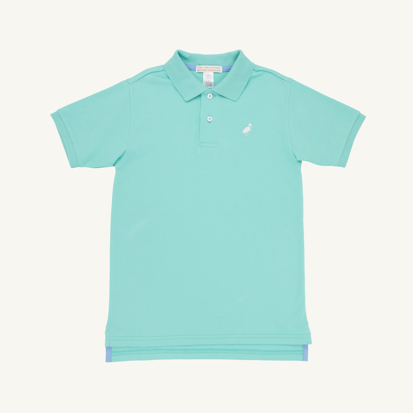 Beaufort Bonnet Prim & Proper Polo & Onesie - Turks Teal & Multicolor Stork