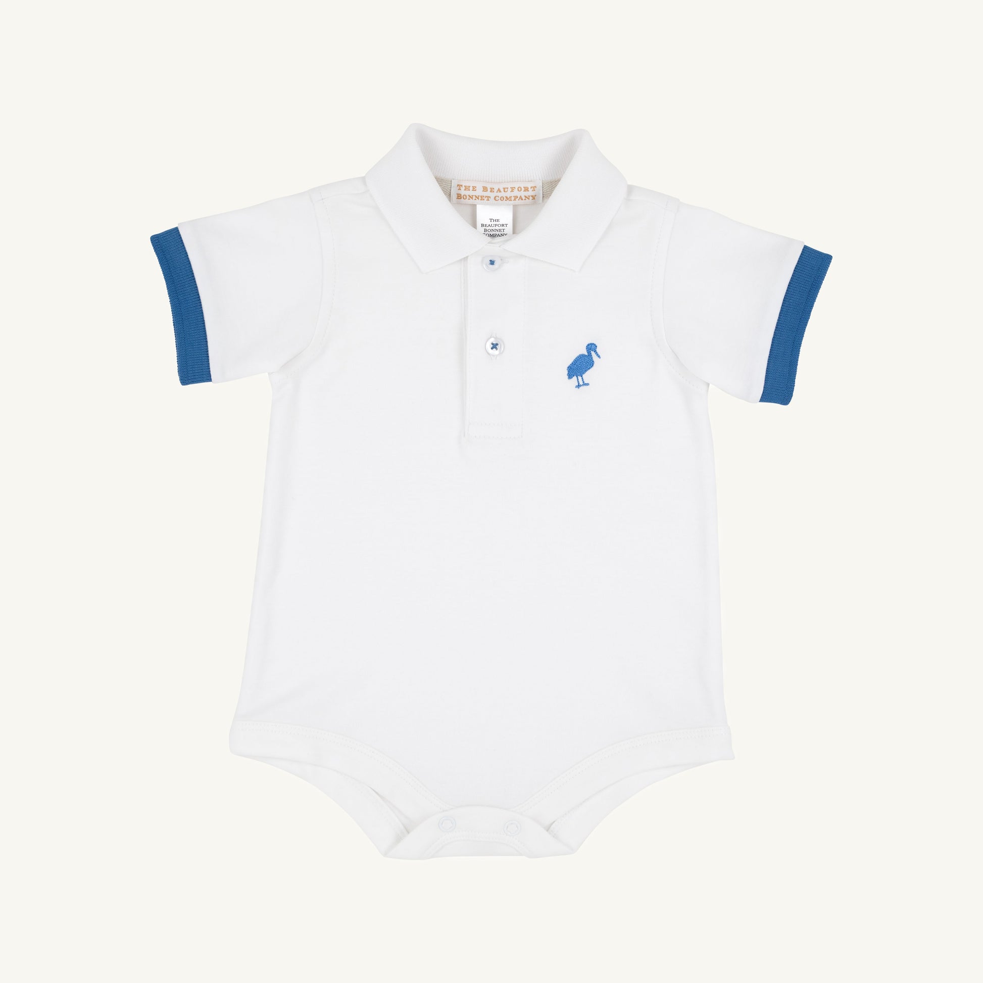 Beaufort Bonnet Prim & Proper Polo & Onesie - Worth Avenue White