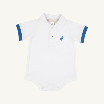 Beaufort Bonnet Prim & Proper Polo & Onesie - Worth Avenue White
