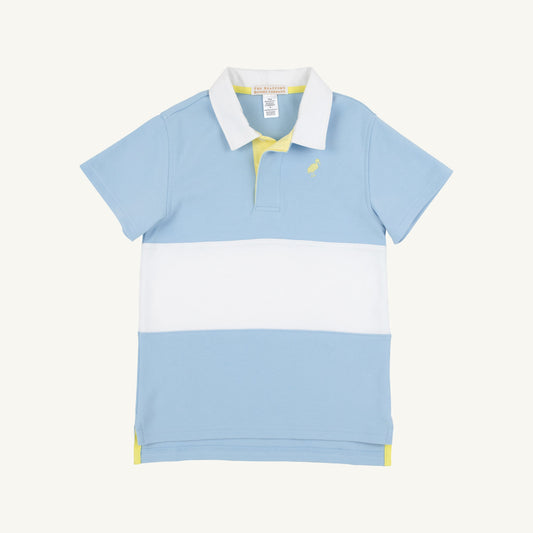 Beaufort Bonnet Short Sleeve Rollins Rugby Shirt - Beale Street Blue, Lake W