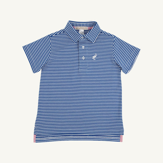 Beaufort Bonnet Prim & Proper Polo & Onesie - Rockefeller Royal Stripe