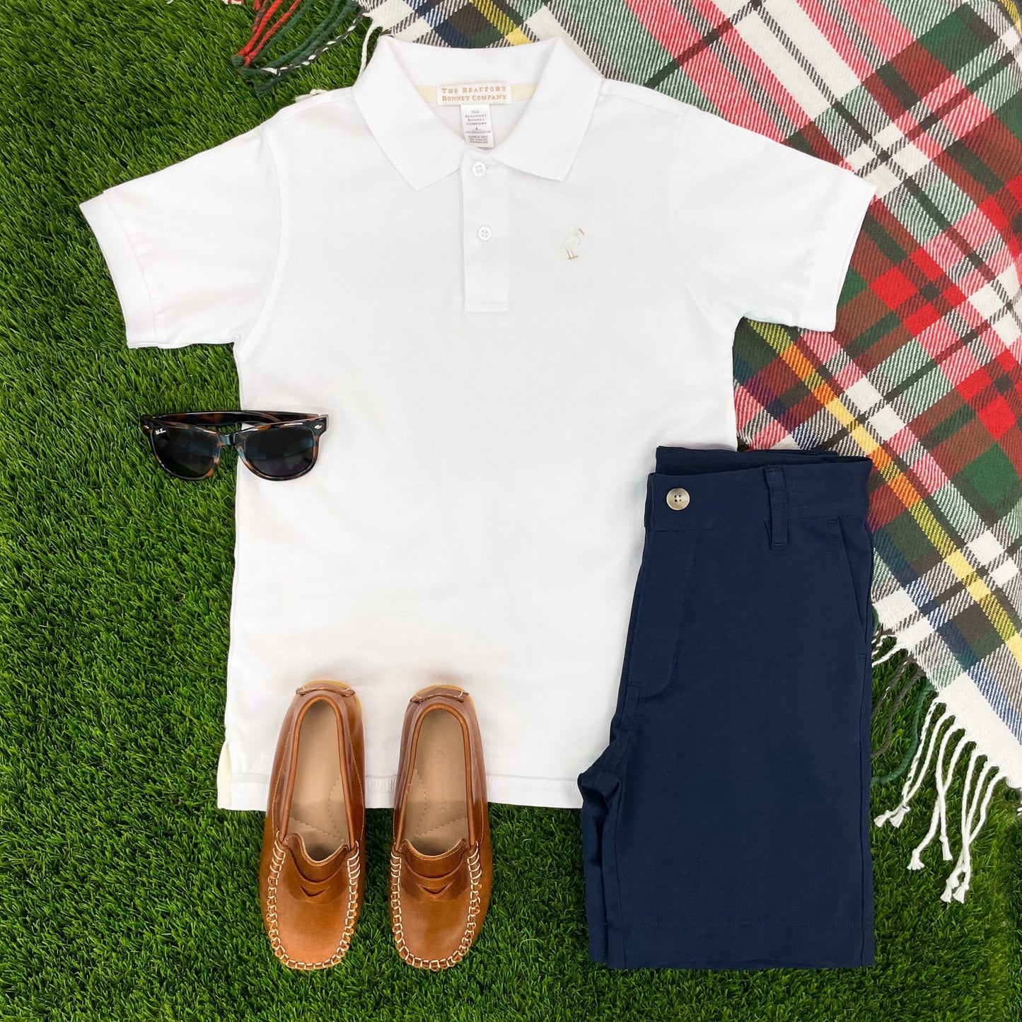 Beaufort Bonnet Charlie's Chinos - Nantucket Navy & Keeneland Khaki Stork