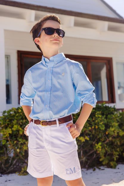 Beaufort Bonnet Charlie's Chinos - Worth Avenue White with Multicolor Stork