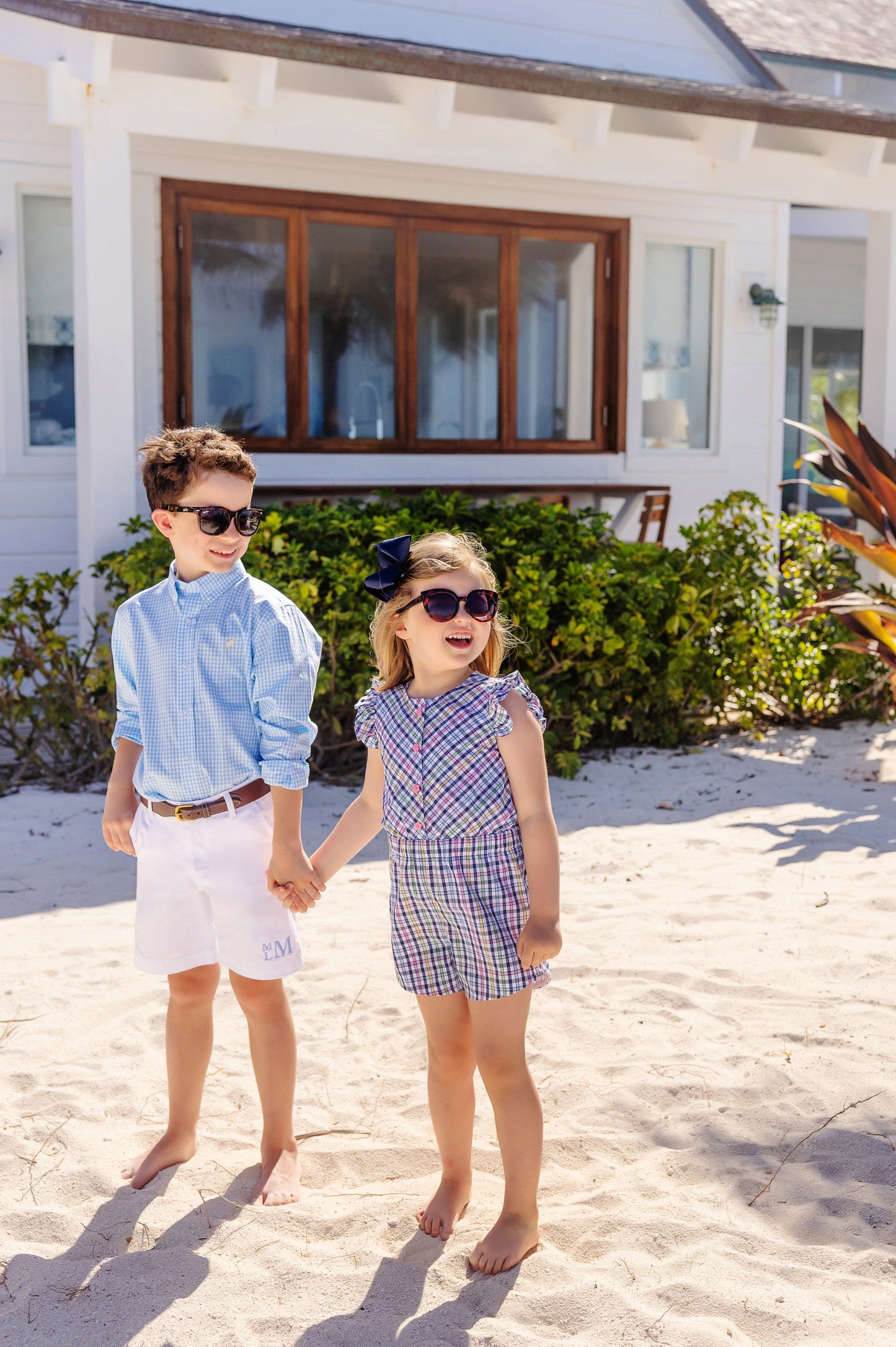 Beaufort Bonnet Charlie's Chinos - Worth Avenue White with Multicolor Stork