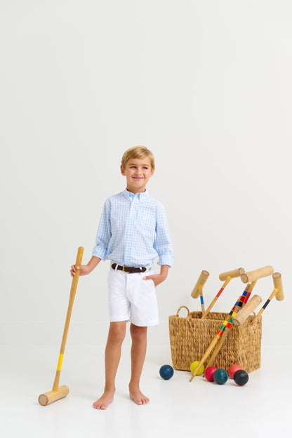 Beaufort Bonnet Charlie's Chinos - Worth Avenue White with Multicolor Stork