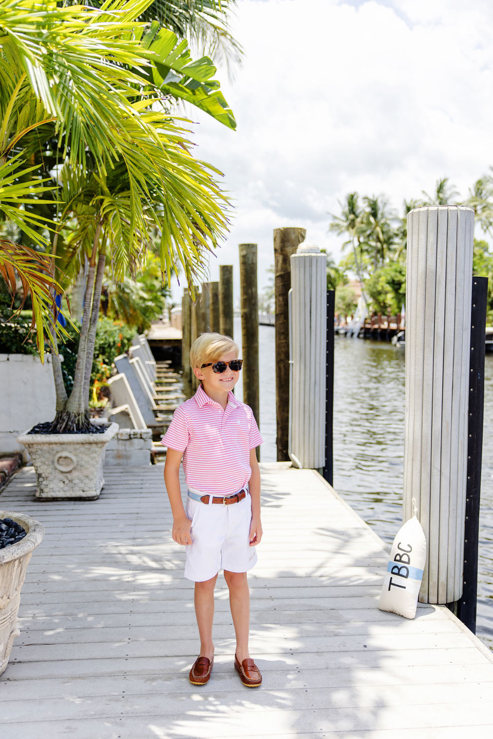 Beaufort Bonnet Charlie's Chinos - Worth Avenue White with Multicolor Stork