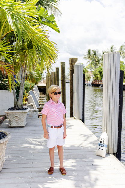 Beaufort Bonnet Charlie's Chinos - Worth Avenue White with Multicolor Stork
