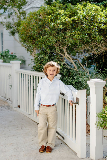 Beaufort Bonnet Prep School Pants - Keeneland Khaki & Nantucket Navy Stork