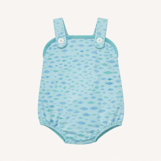 Beaufort Bonnet Bingham Bubble - Sarasota School of Fish & Turks Teal