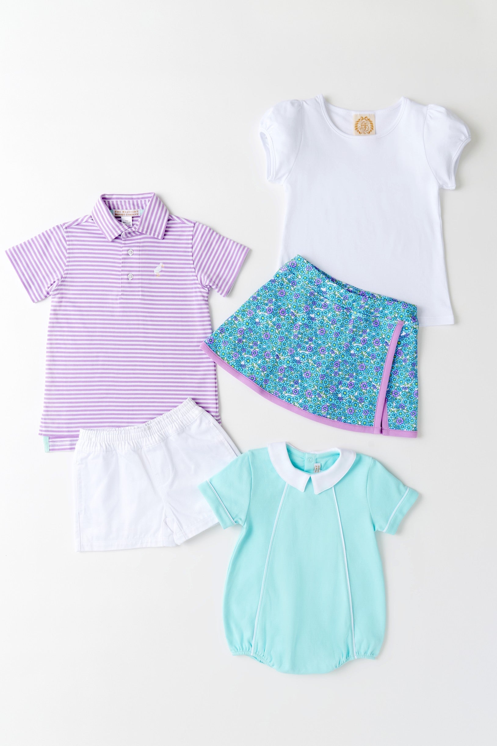 Beaufort Bonnet Short Sleeve Biltmore Bubble - Edisto Egg Blue