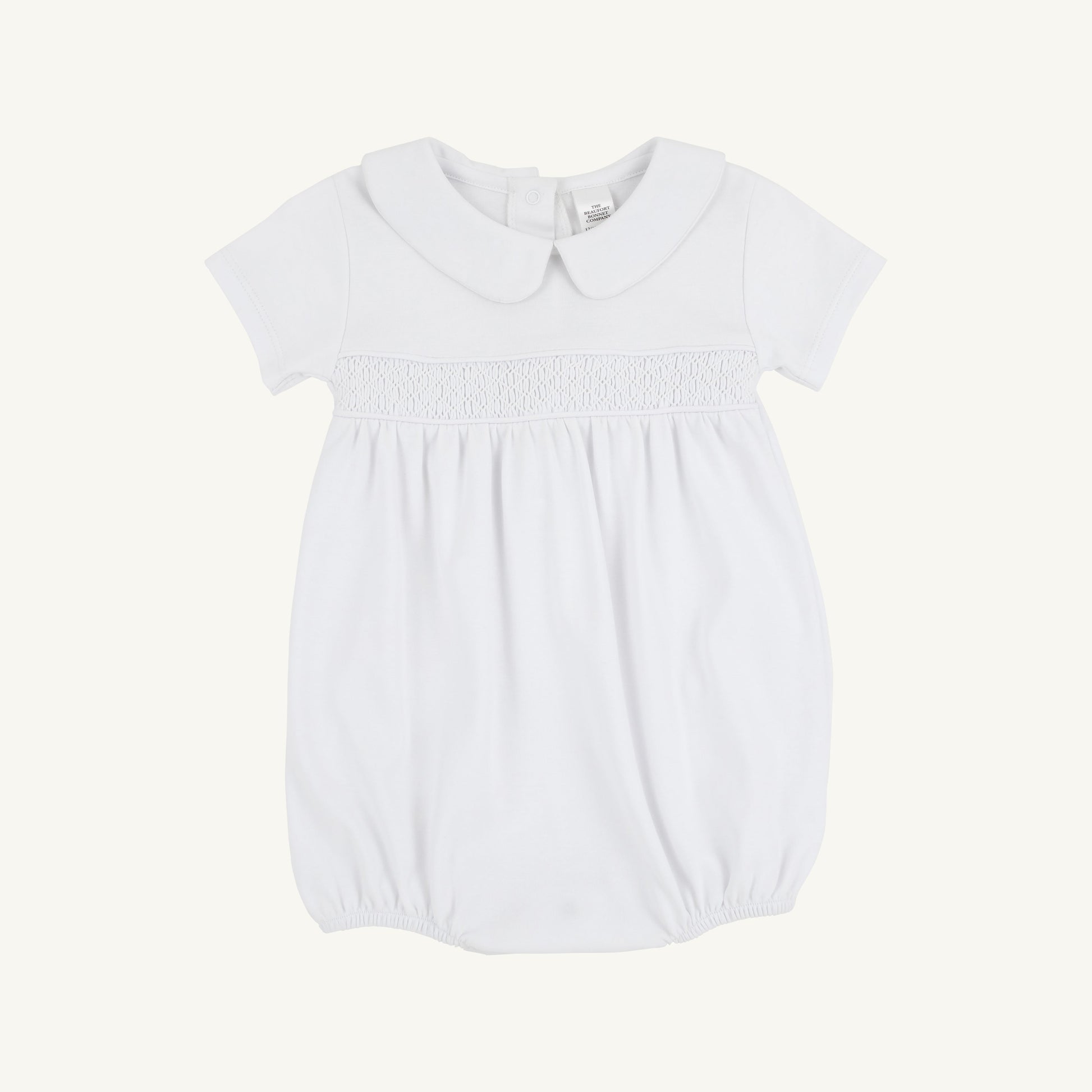 Beaufort Bonnet Short Sleeve Banbury Bubble - Worth Avenue White