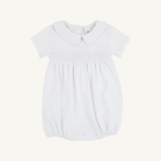 Beaufort Bonnet Short Sleeve Banbury Bubble - Worth Avenue White