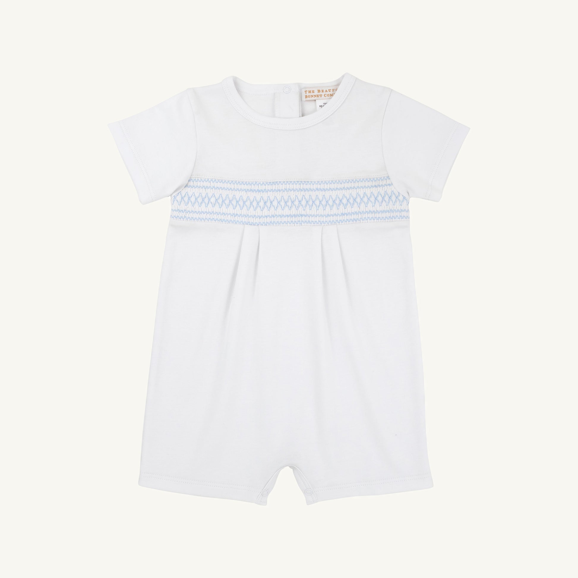 Beaufort Bonnet Sebastian Smocked Romper - Worth Avenue