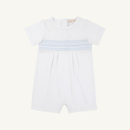 Beaufort Bonnet Sebastian Smocked Romper - Worth Avenue