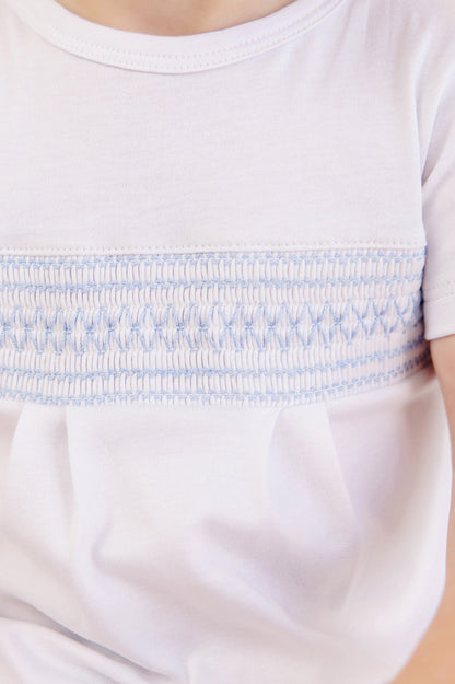 Beaufort Bonnet Sebastian Smocked Romper - Worth Avenue