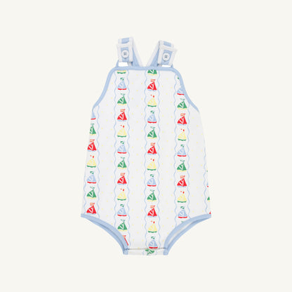 Beaufort Bonnet Skipper Sunsuit - Set Sail & Beale Street Blue