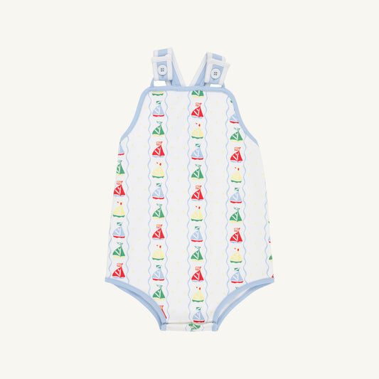 Beaufort Bonnet Skipper Sunsuit - Set Sail & Beale Street Blue