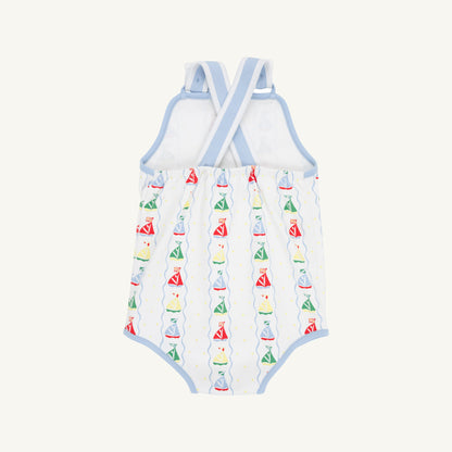 Beaufort Bonnet Skipper Sunsuit - Set Sail & Beale Street Blue