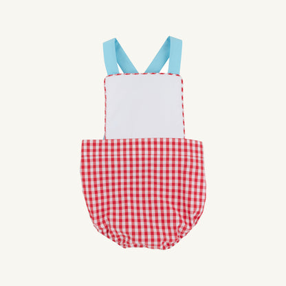 Beaufort Bonnet Sayre Sunsuit - Richmond Red Gingham