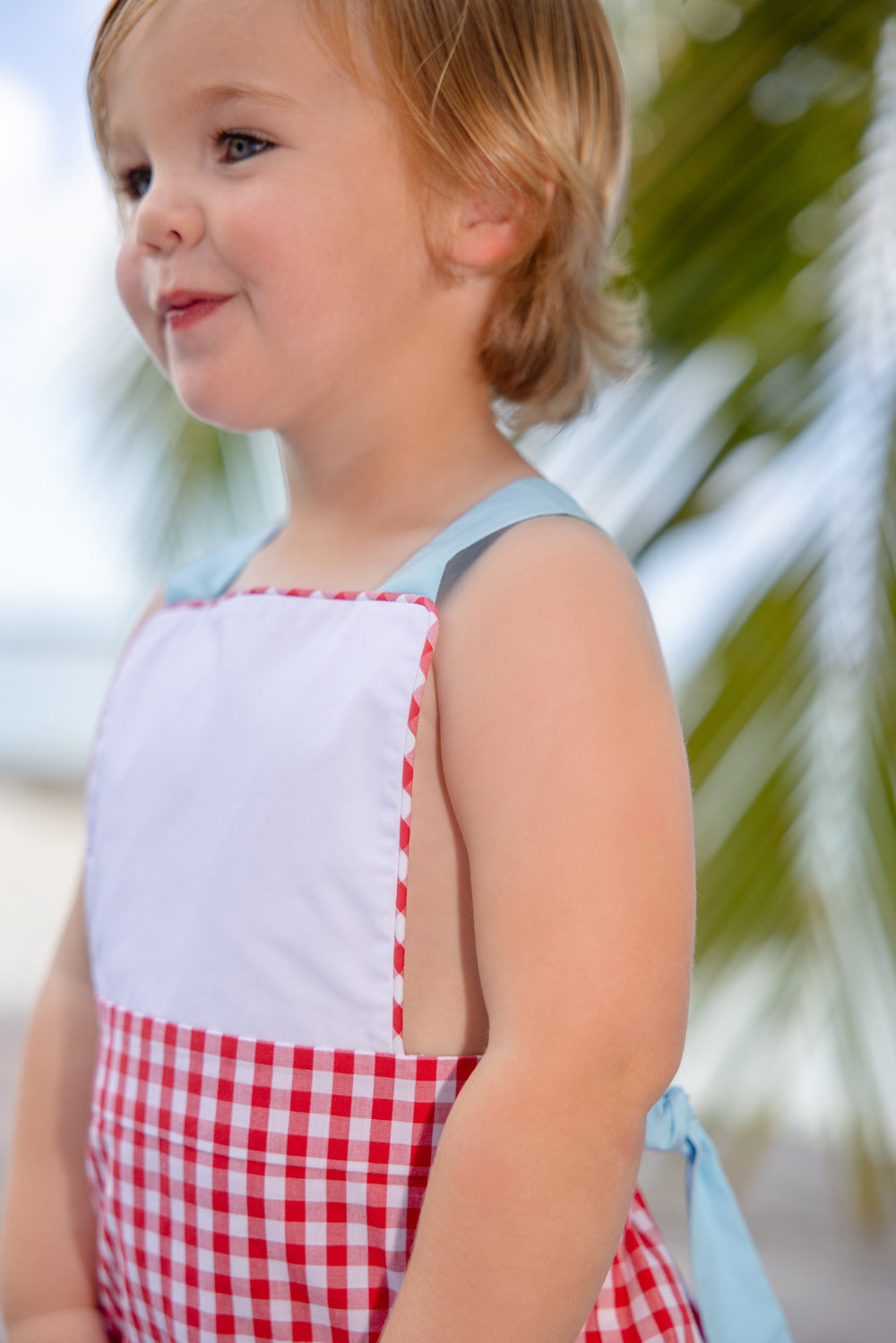 Beaufort Bonnet Sayre Sunsuit - Richmond Red Gingham