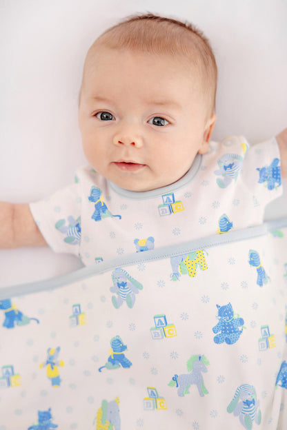 Beaufort Bonnet Walt Onesie - Cuddle Up Cutie (Buckhead Blue)
