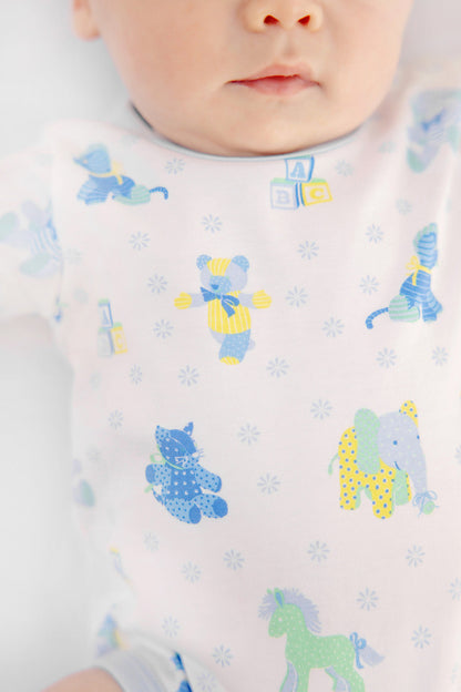 Beaufort Bonnet Walt Onesie - Cuddle Up Cutie (Buckhead Blue)