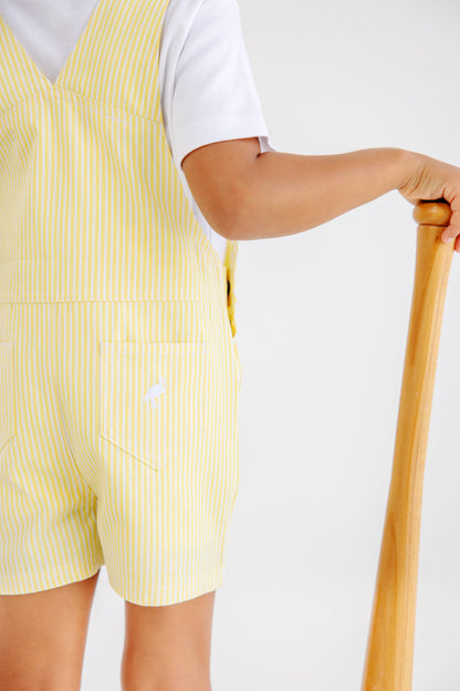 Beaufort Bonnet Chapman Choo Choo Overalls - Lake Worth Yellow Stripe