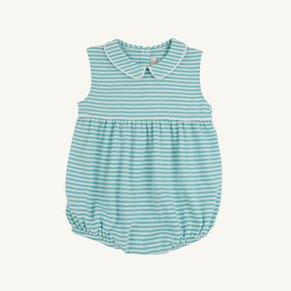 Beaufort Bonnet Sleeveless Bradford Bubble - Turks Teal Stripe