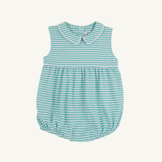 Beaufort Bonnet Sleeveless Bradford Bubble - Turks Teal Stripe