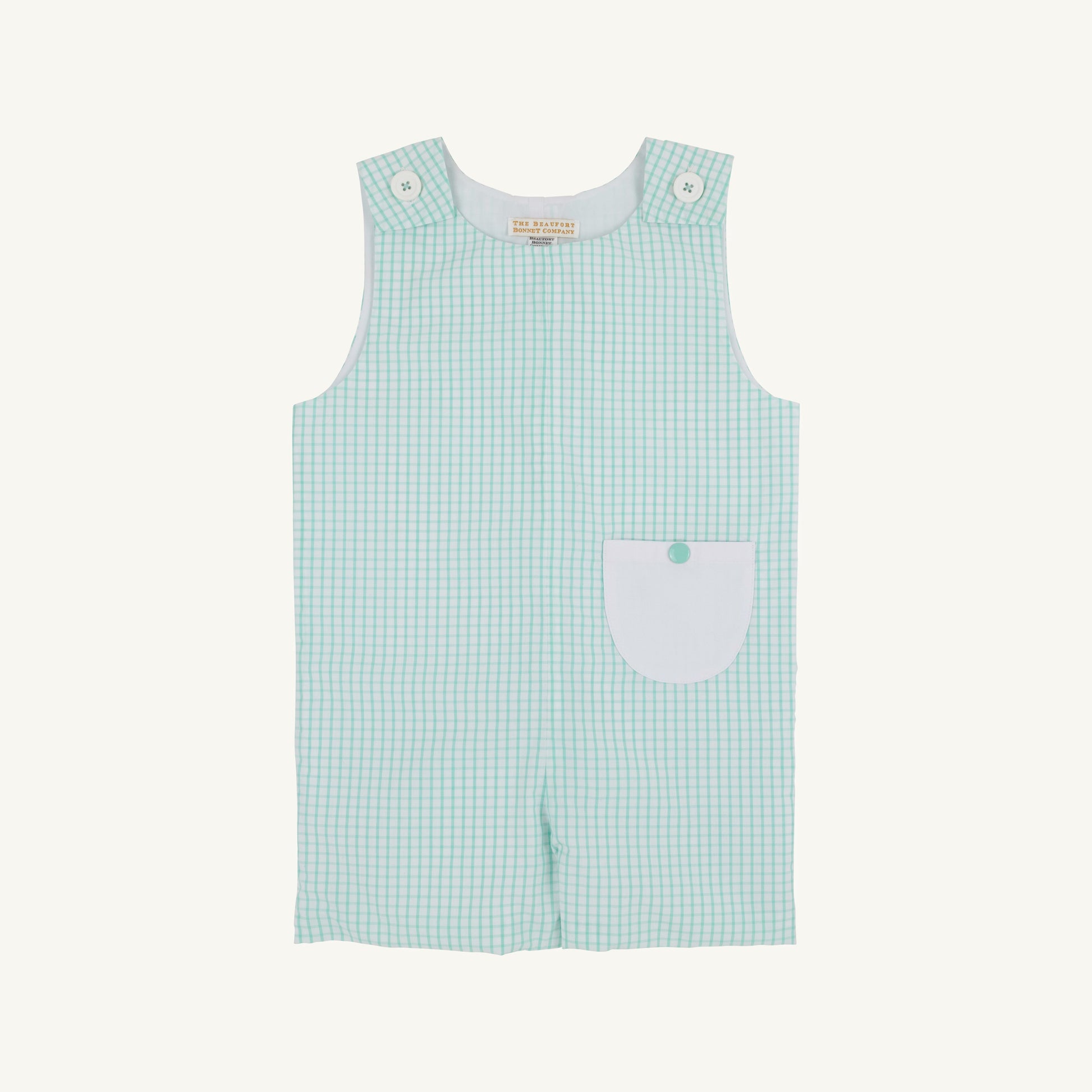 Beaufort Bonnet Prescott Pocket Jon Jon - Turks Teal Windowpane