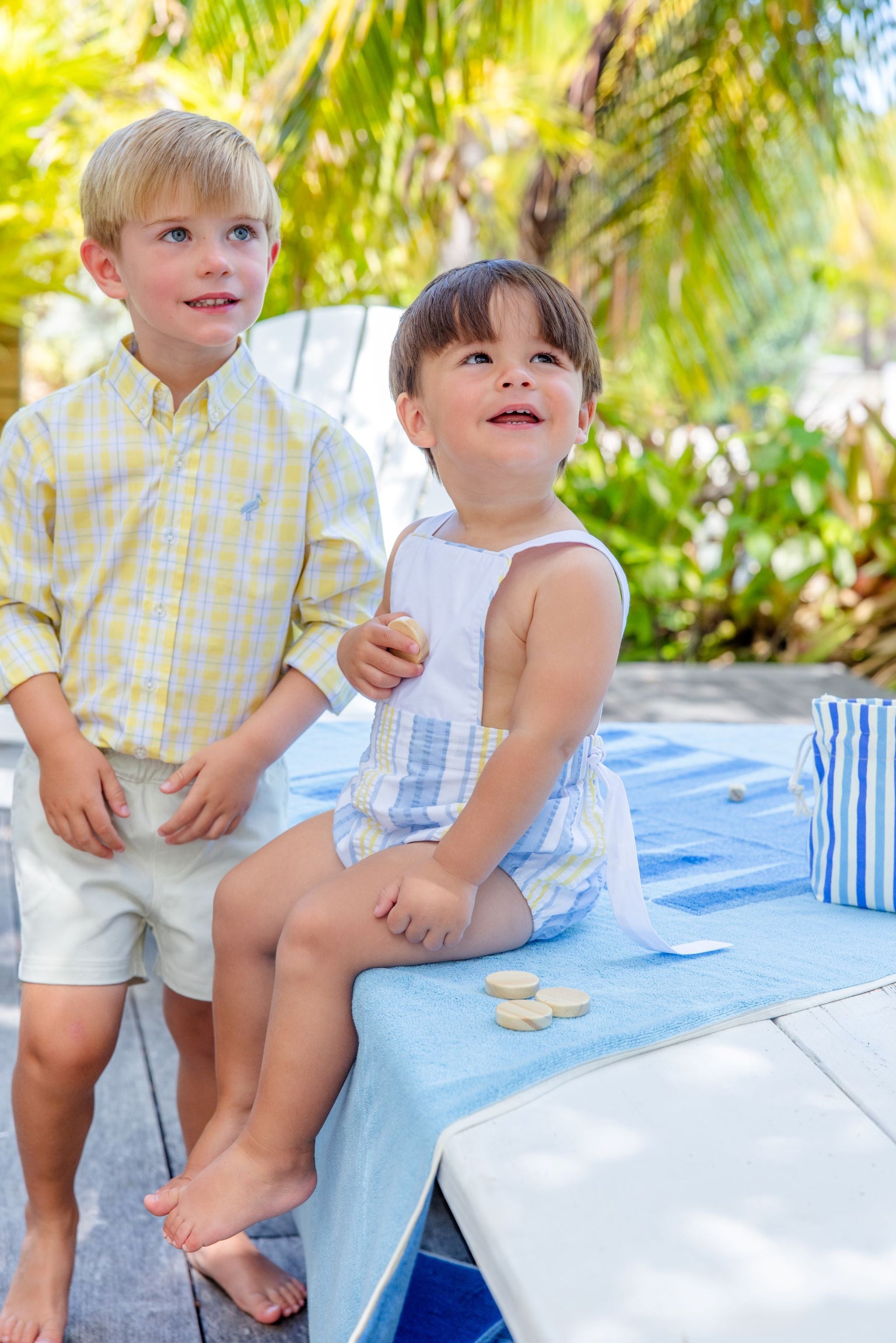 Beaufort Bonnet Sayre Sunsuit - Sobro Seersucker