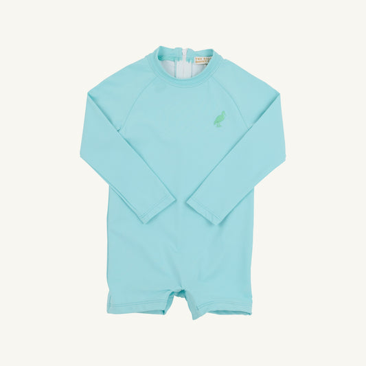 Beaufort Bonnet Price Pool Romper - Edisto Egg Blue