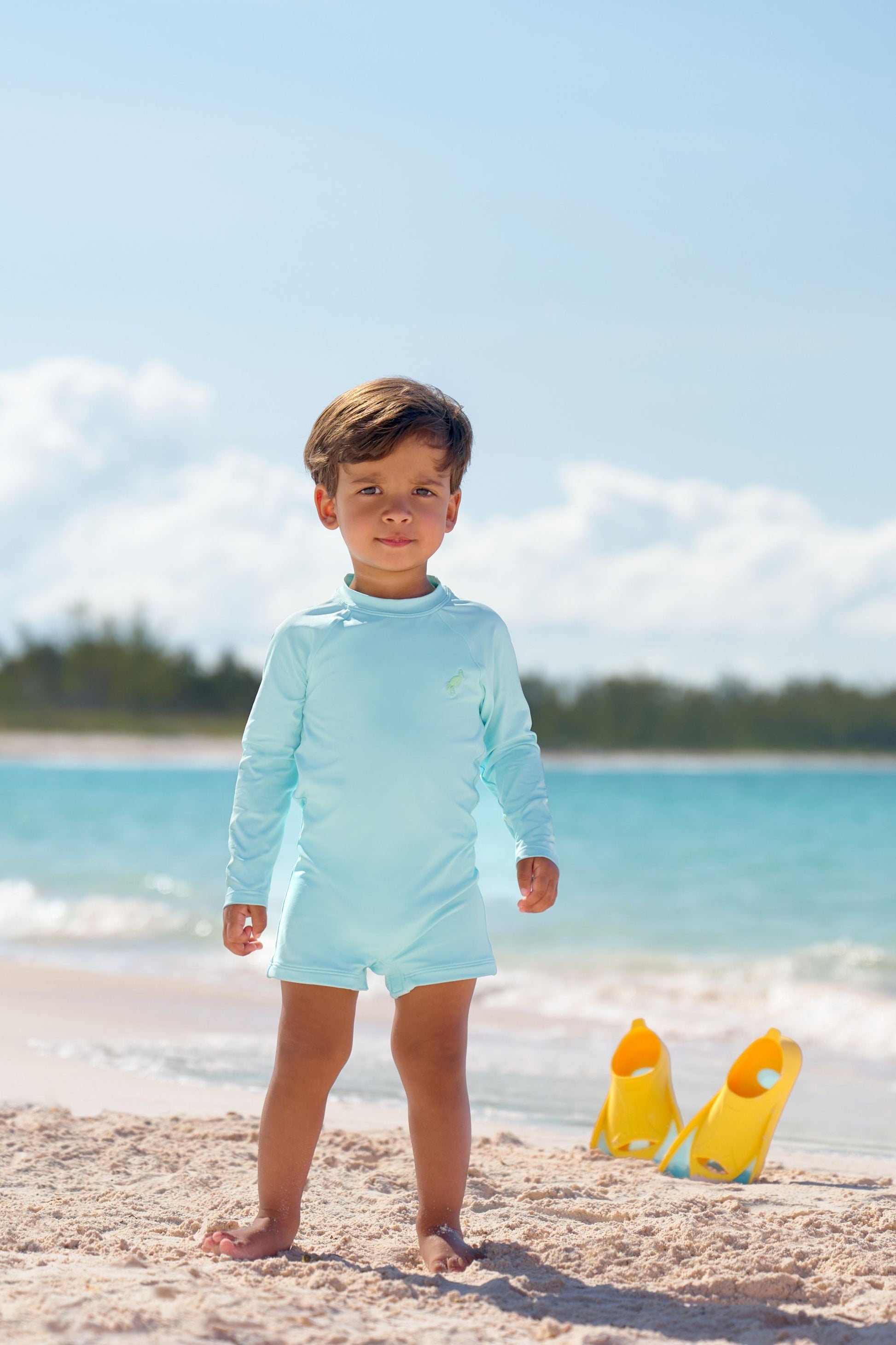 Beaufort Bonnet Price Pool Romper - Edisto Egg Blue