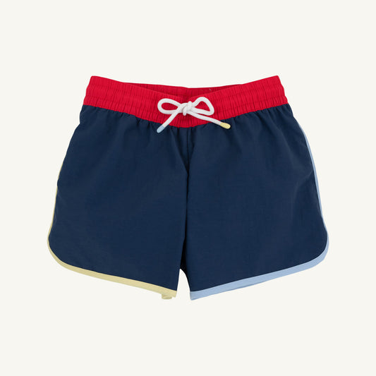 Beaufort Bonnet Tanner Trunks - Nantucket Navy, Richmond Red, Beale Street B