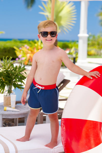 Beaufort Bonnet Tanner Trunks - Nantucket Navy, Richmond Red, Beale Street B