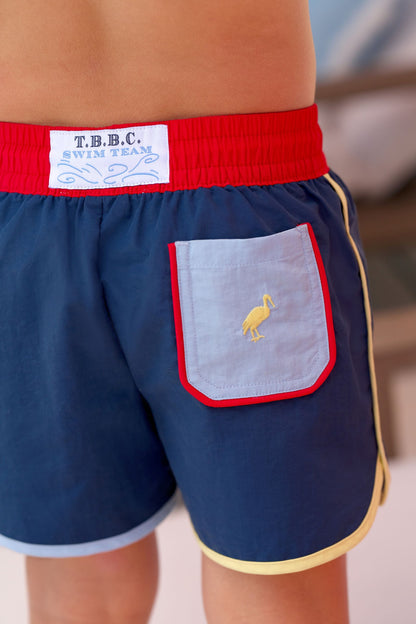 Beaufort Bonnet Tanner Trunks - Nantucket Navy, Richmond Red, Beale Street B