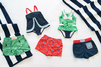 Beaufort Bonnet Tortola Trunks - Star Spangled Swag & Worth Avenue White