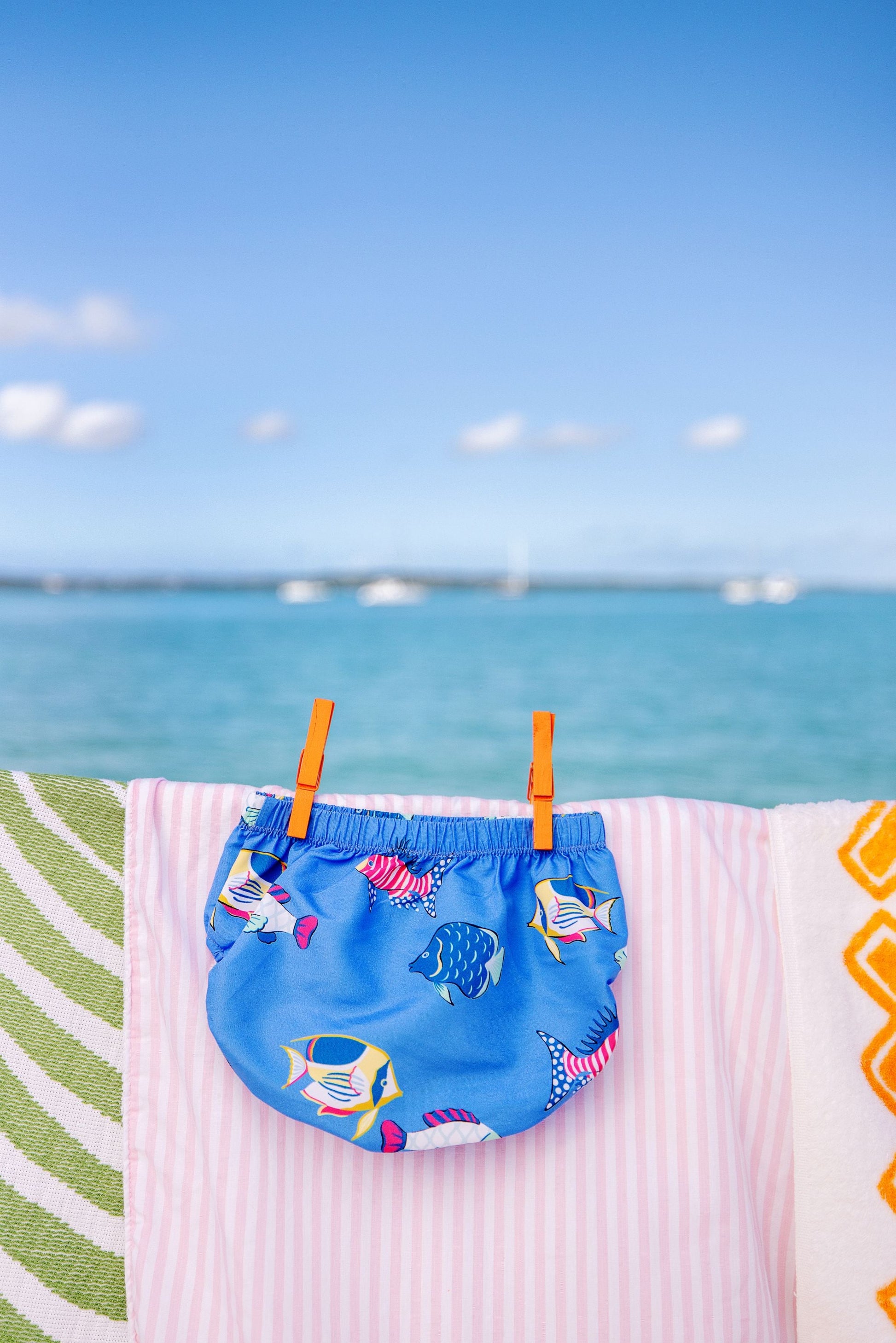 Beaufort Bonnet Beach Bum Cover - Here Fishy Fishy