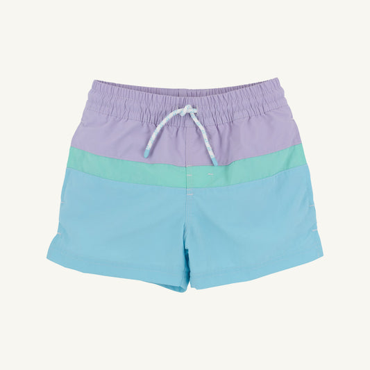 Beaufort Bonnet Country Club Colorblock Trunks - Lauderdale Lavender